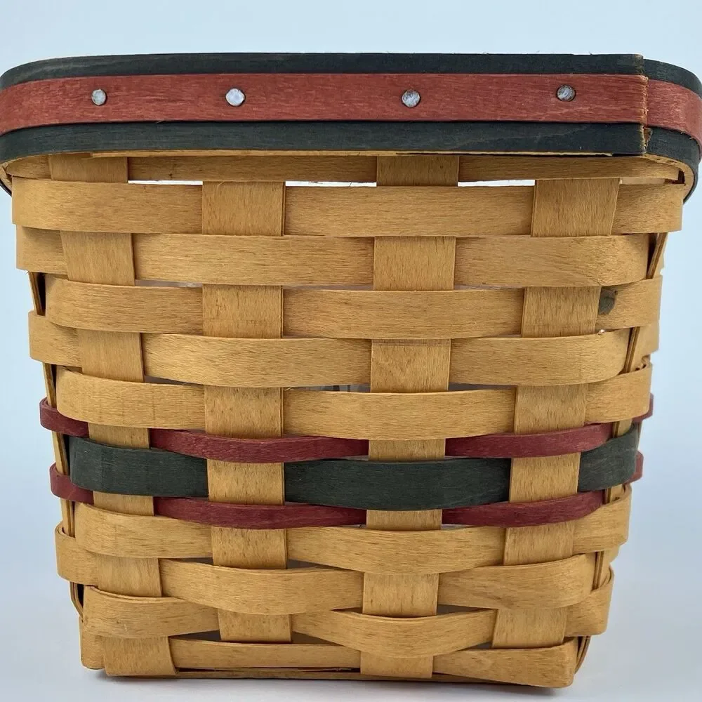 Longaberger Finders Keepers Basket Set 1998 | /w Divider Medium VTG (12777)